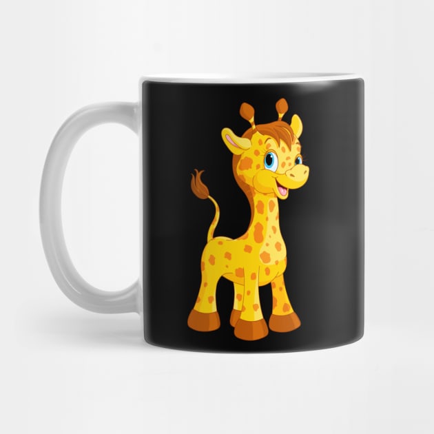 Small cartoon giraffe by High Class Arts